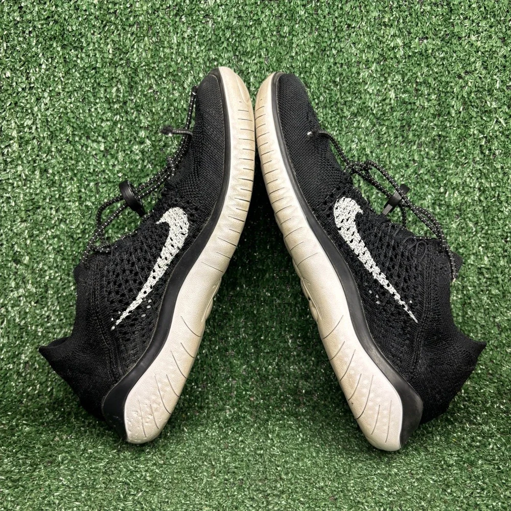 Nike Free‎ RN Flyknit 2018 Running Shoes Athletic Gym Sneakers Black Womens 8.5